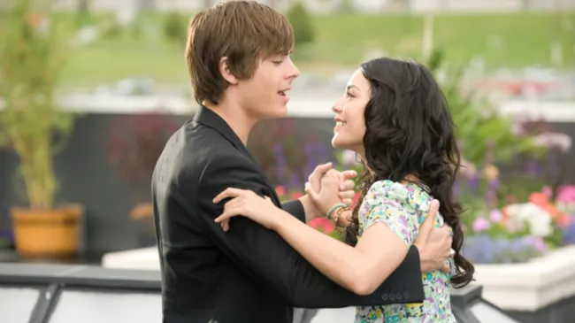 Zac Efron and Vanessa Hudgens in High School Musical 3 (2008)