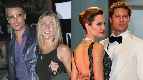 Actors Brad Pitt and Jennifer Aniston attend the premiere of the film "Rock Star" September 4, 2001 in Westwood, CA.