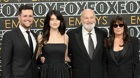 Jake Reiner, Romy Reiner, Rob Reiner, and Michele Reiner attend the 75th Primetime Emmy Awards at Peacock Theater.
