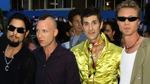 The band members of Jane's Addiction arrive at the "MTV 20: Live and Almost Legal" party.