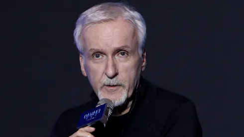 Director James Cameron attends the press conference for "Avatar: The Way Of The Water."
