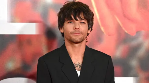 Tomlinson arrives at the "All Of Those Voices" UK Premiere at Cineworld Leicester Square on March 16, 2023 in London, England.