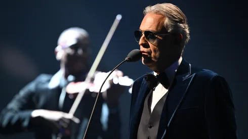 Andrea Bocelli performs during the FIFA World Cup 2026 Official Draw in 2025.