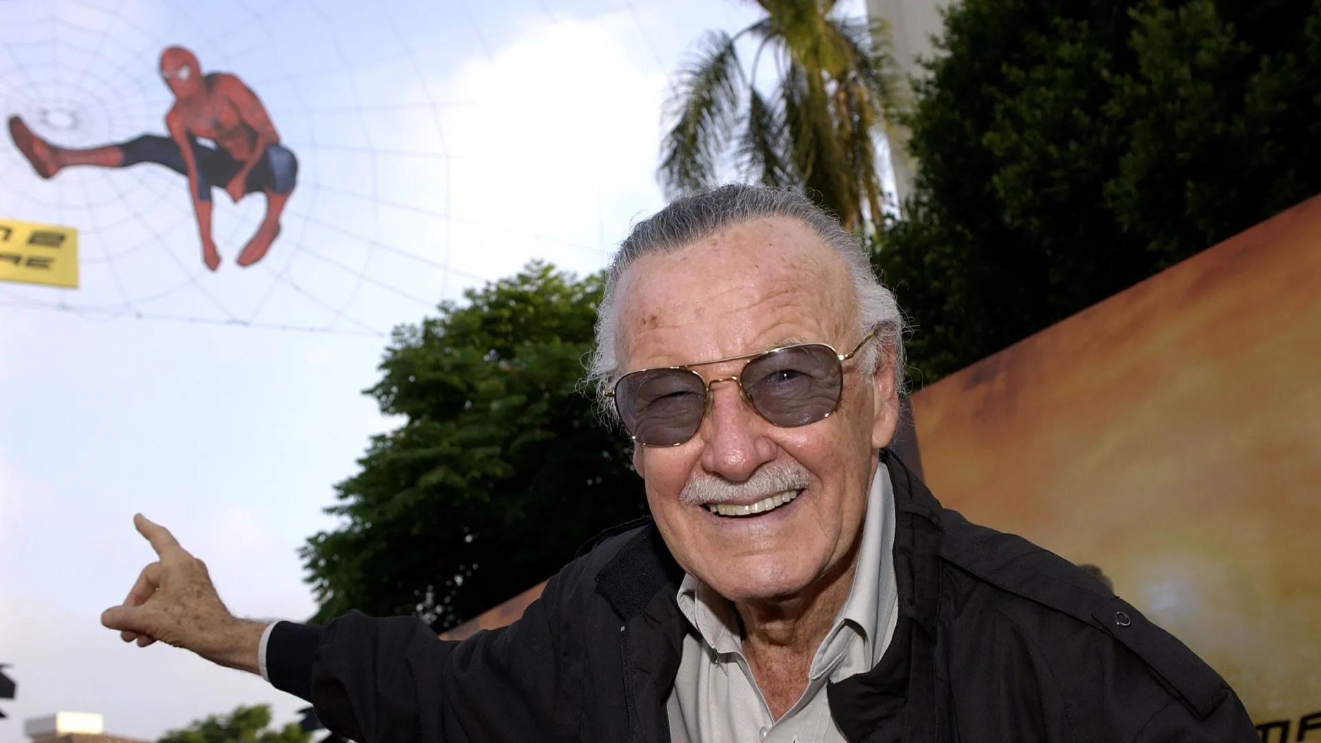 Spider-Man creator Stan Lee attends the premiere of the Sony film “Spider-Man 2” on June 22, 2004 at the Mann Village Theater, in Westwood, California. (Photo by Vince Bucci/Getty Images)
