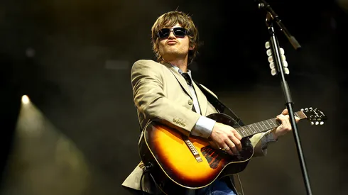 Joe Keery of Djo performs at Mojave Tent during the 2025 Coachella Valley Music and Arts Festival.
