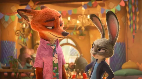 Jason Bateman and Ginnifer Goodwin in "Zootopia 2."