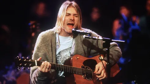Kurt Cobain in MTV Unplugged.
