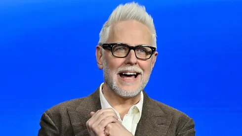 James Gunn, Co-Chairman and CEO of DC Studios speak onstage during CinemaCon 2025.