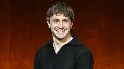 Paul Mescal is introduced onstage to promote four upcoming biopics about The Beatles at the Sony Pictures Entertainment presentation during CinemaCon.