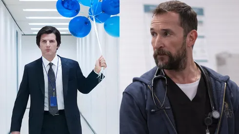 Adam Scott in Severance / Noah Wyle in The Pitt