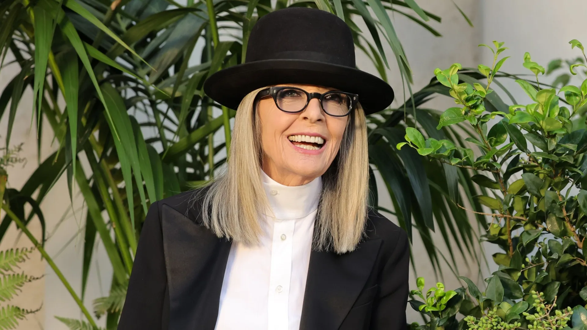 Diane Keaton attends the Ralph Lauren SS23 Runway Show at The Huntington Library, Art Collections, and Botanical Gardens on October 13, 2022 in San Marino, California. (Photo by Amy Sussman/Getty Images)
