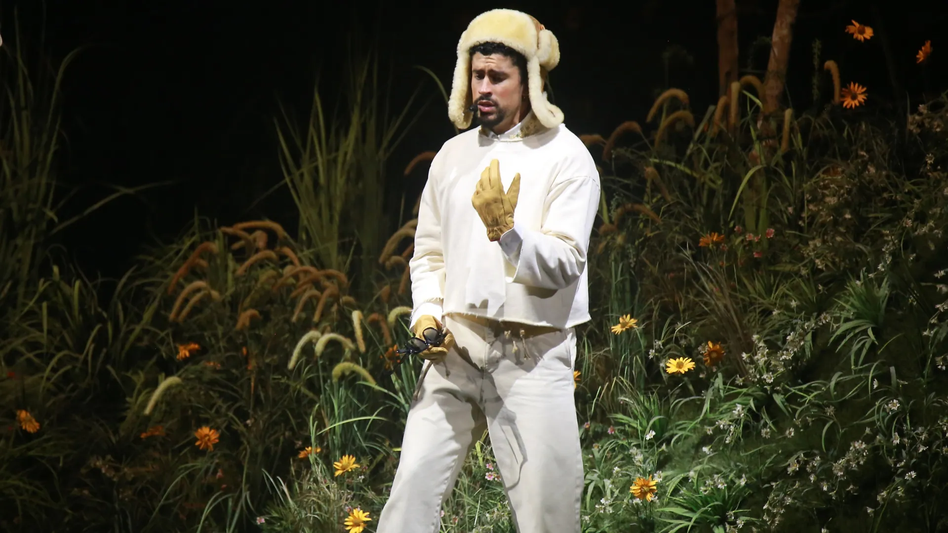 Bad Bunny performs live during “No Me Quiero Ir De Aquí; Una Más” Residencia in 2025 (Source: Gladys Vega/Getty Images)