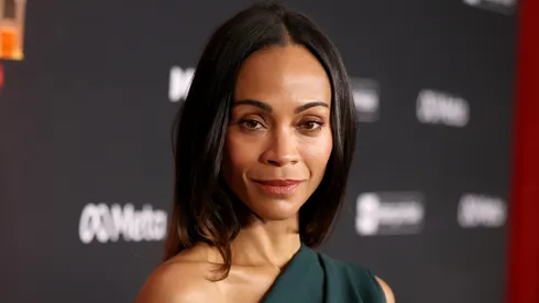 Zoe Saldaña attends the world premiere of 20th Century Studios "Avatar: Fire and Ash" at The Dolby Theatre.