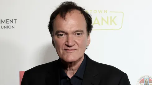 Quentin Tarantino arrives to receive The Vanguard Award at the Burbank International Film Festival Gala Honoring Quentin Tarantino at Marriott Convention Center.