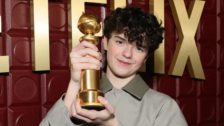 Owen Cooper attends Netflix's Golden Globe afterparty 2026.