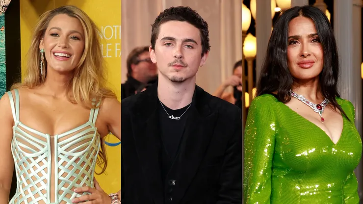 Blake Lively, Timothee Chalamet and Salma Hayek.