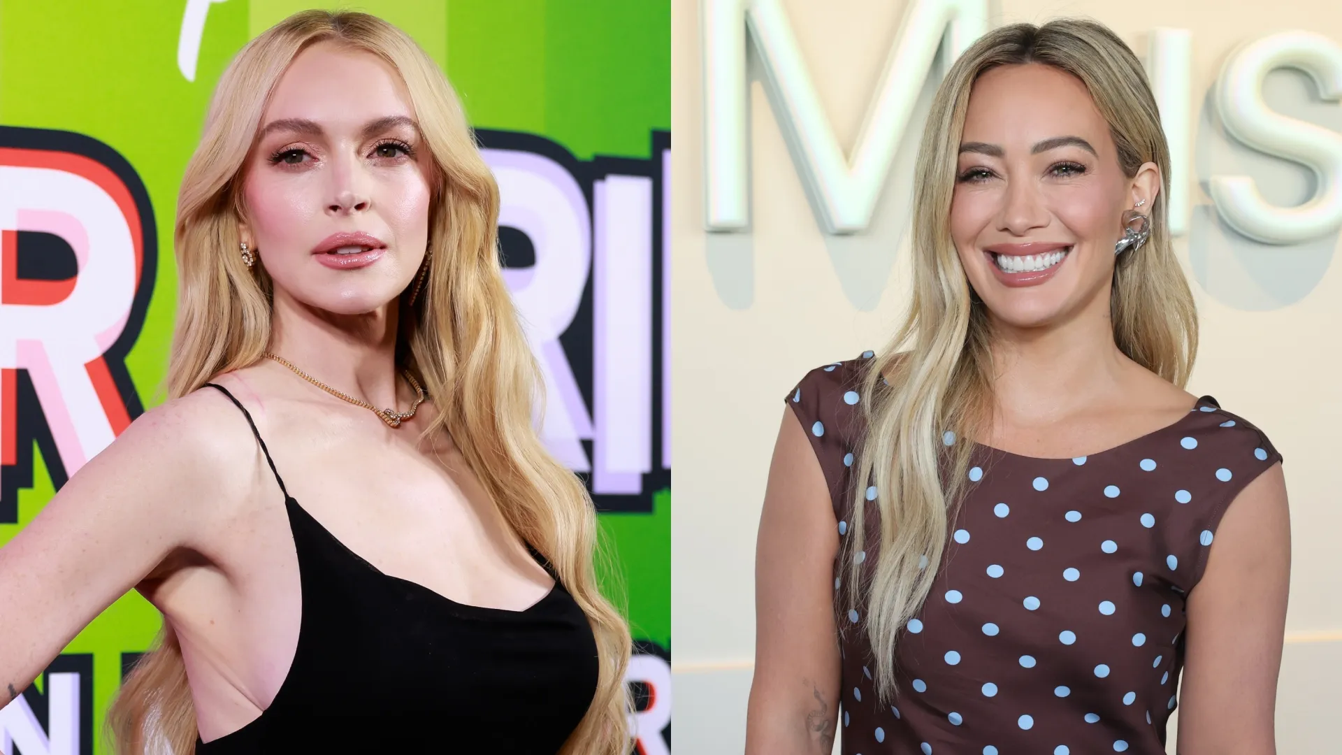 Lindsay Lohan and Hilary Duff (Source: Hanna Lassen/Getty Images — Amy Sussman/Getty Images for Apple Music)