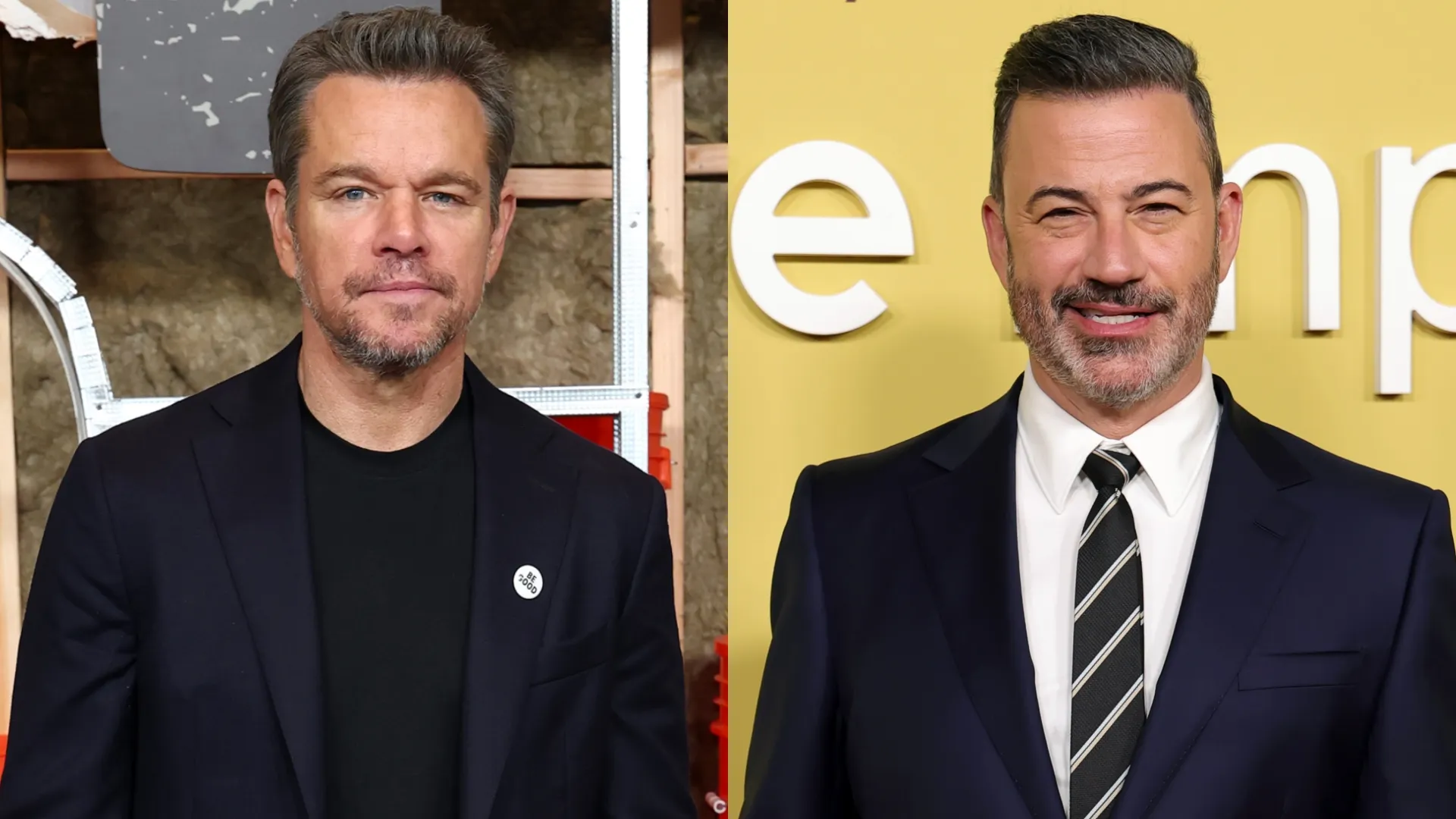 Matt Damon and Jimmy Kimmel (Source: Cindy Ord/Getty Images — Kevin Winter/Getty Images)
