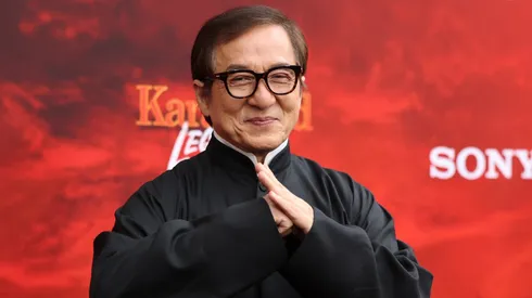 ackie Chan attends the "Karate Kid: Legends" Premiere at SVA Theater.