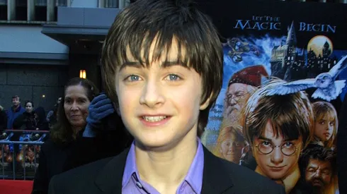 Actor Daniel Radcliffe attends the premiere of "Harry Potter and the Sorcerer's Stone."