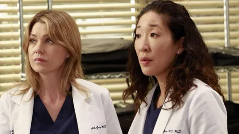Sandra Oh and Ellen Pompeo in Grey's Anatomy.