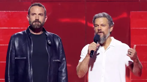 Ben Affleck and Matt Damon speak onstage during NETFLIX TUDUM 2025: THE LIVE EVENT at The Kia Forum.