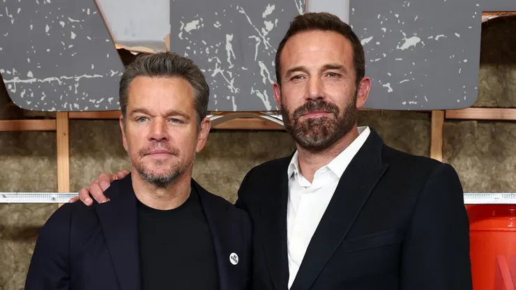 Matt Damon and Ben Affleck attend Netflix's "The Rip" New York Premiere at Alice Tully Hall, Lincoln Center.