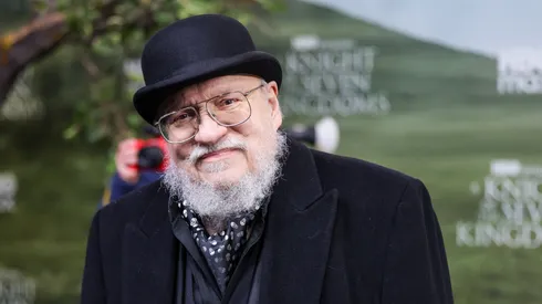 George R.R. Martin attends the world premiere of "A Knight Of The Seven Kingdoms" at Zoo Palast.