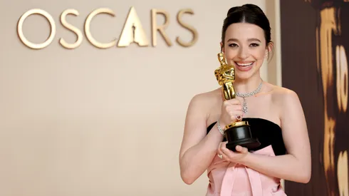 Mikey Madison, winner of the Best Actress in a Leading Role for “Anora”, poses in the press room during the 97th Annual Oscars at Ovation Hollywood on March 02, 2025 in Hollywood, California.
