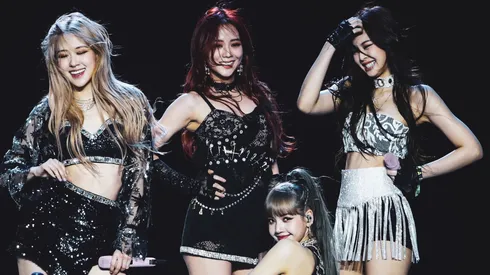 Blackpink perform at Sahara Tent during the 2019 Coachella Valley Music And Arts Festival.