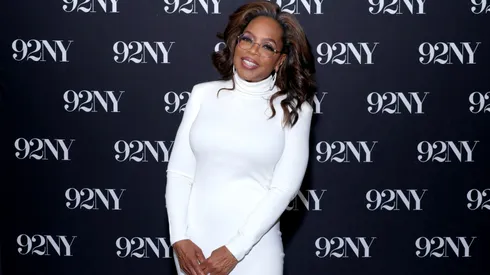Oprah Winfrey poses before an In Conversation with Dr. Ania M. Jastreboff and Gayle King on Winfrey's and Jastreboff's book Enough at 92Y on January 13, 2026 in New York City.