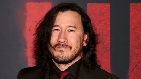 Mark "Markiplier" Fischbach attends the IRON LUNG Los Angeles Premiere at Alamo Drafthouse Cinema Downtown Los Angeles.