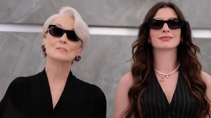Meryl Streep and Anne Hathaway in The Devil Wears Prada 2.