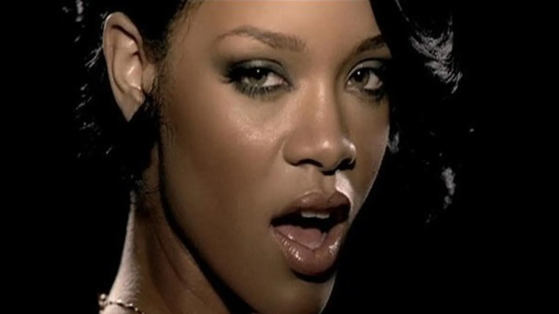 Rihanna in the official video for Umbrella (Source: IMDb)