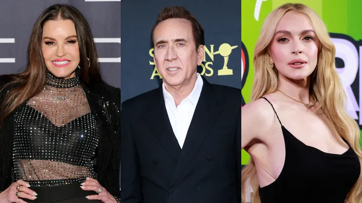 Janice Dickinson, Nicolas Cage and Lindsay Lohan