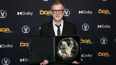 Paul Thomas Anderson, winner of the Outstanding Directorial Achievement in Theatrical Feature Film for “One Battle After Another,” poses in the press room during the 78th Annual Directors Guild Of America Awards at The Beverly Hilton on February 07, 2026 in Beverly Hills, California. 
