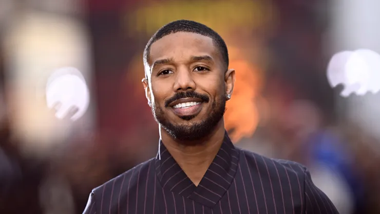 Michael B. Jordan attends the european premiere of "Sinners" at Cineworld Leicester Square on April 14, 2025 in London, England.
