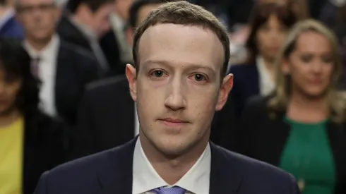 Facebook co-founder, Chairman and CEO Mark Zuckerberg arrives to testify before a combined Senate Judiciary and Commerce committee hearing in the Hart Senate Office Building on Capitol Hill.
