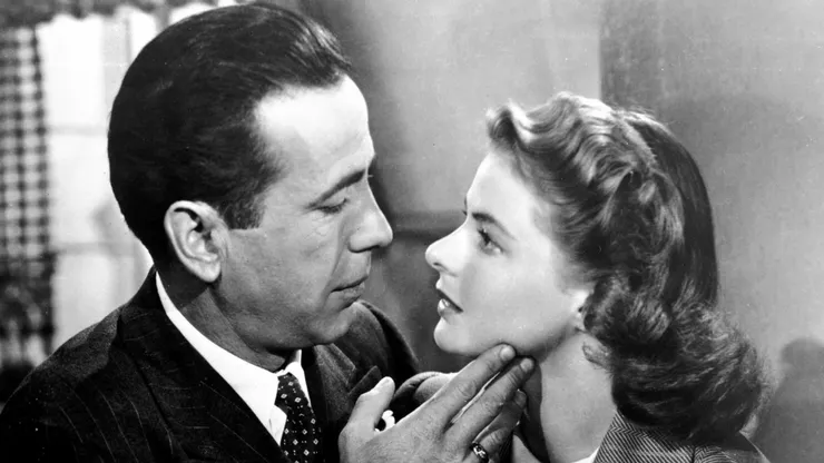 Humphrey Bogart and Ingrid Bergman.