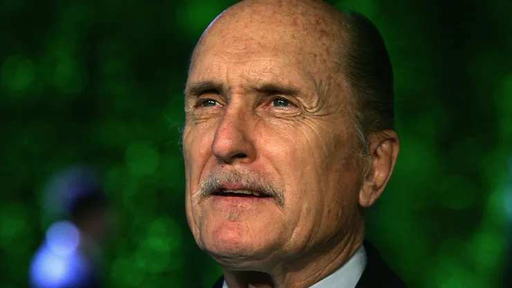 Actor Robert Duvall arrives at the Vanity Fair Oscar Party at Mortons on February 27, 2005 in West Hollywood, California.