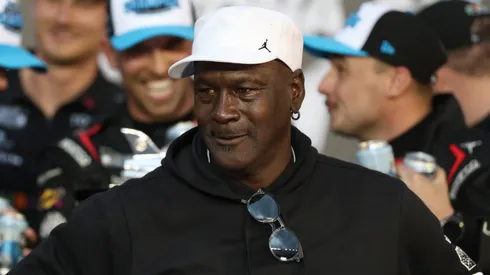 Michael Jordan during the NASCAR Cup Series Daytona 500 in 2026.
