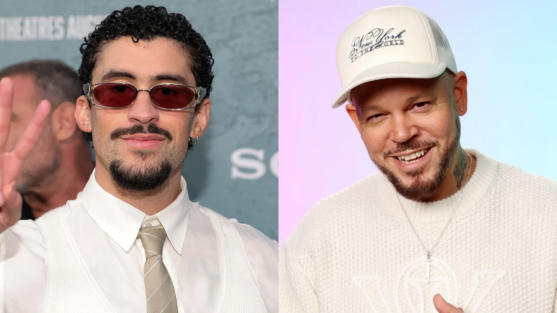 Bad Bunny and Residente (Source: Dia Dipasupil/Getty Images — Mat Hayward/Getty Images for IMDb)