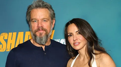 Matt Damon and Luciana Damon attend Lionsgate "Shadow Force" New York Premiere at AMC Lincoln Square.