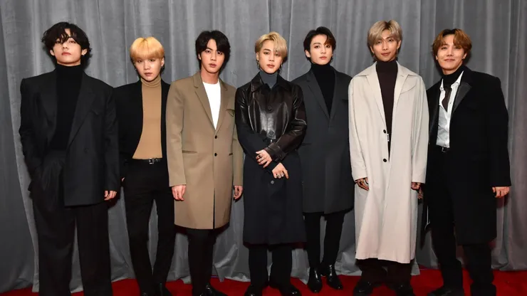 BTS attends the 62nd Annual GRAMMY Awards at STAPLES Center.