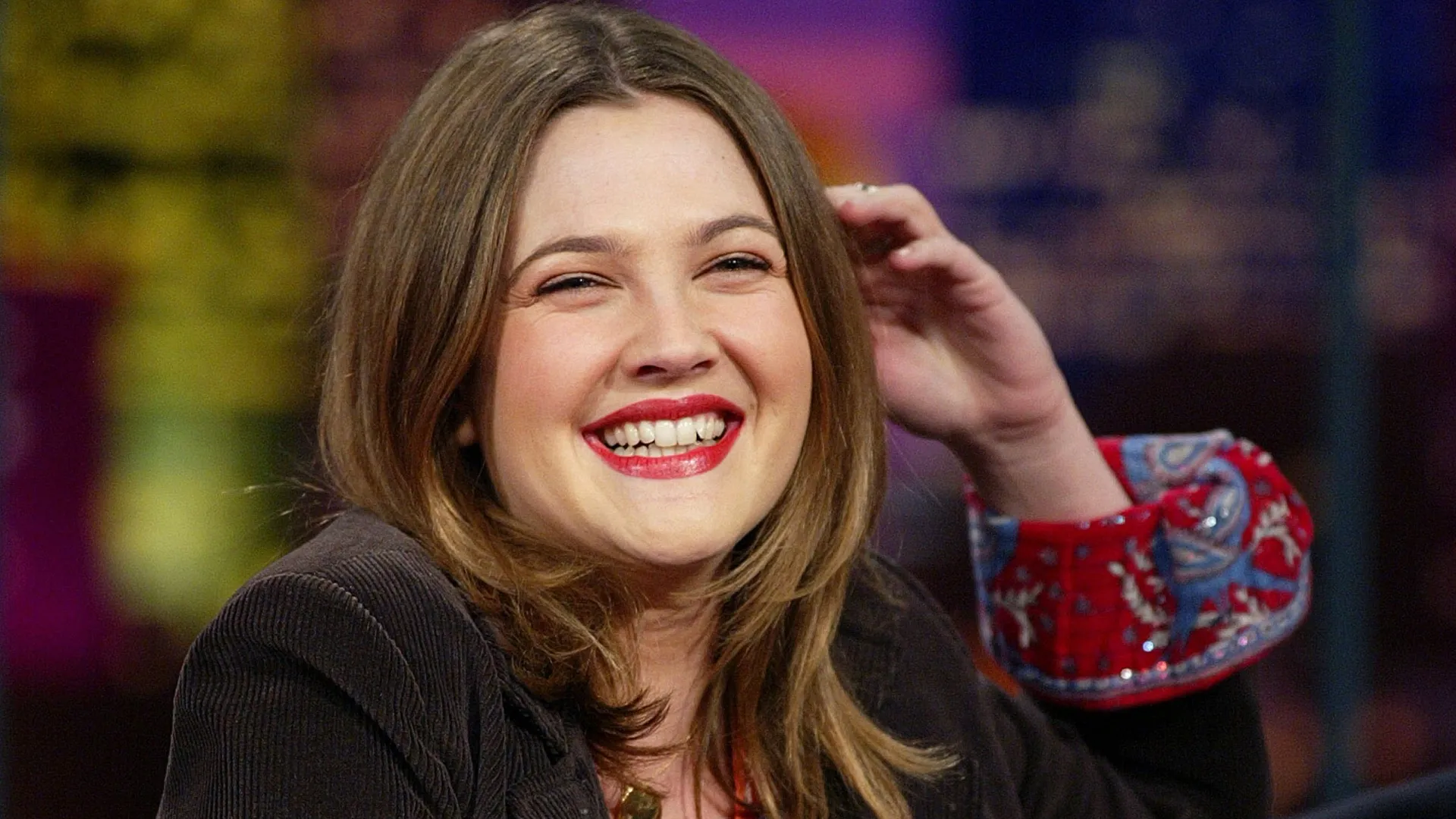 Drew Barrymore at “The Tonight Show with Jay Leno” at the NBC Studios in Burbank, Ca. Wednesday, Jan. 22, 2003. Photo by Kevin Winter/ImageDirect.