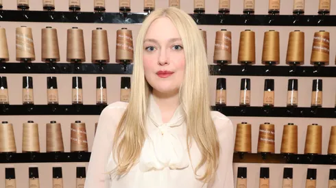 Dakota Fanning attends Armani beauty Celebrates Luminous Silk at The Grove on January 15, 2026 in Los Angeles, California.