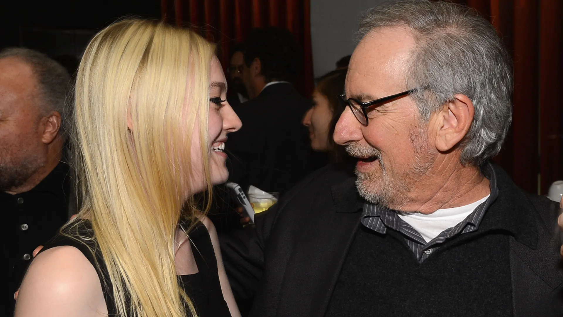 Dakota Fanning and Director Steven Spielberg attend NYFF 50th Anniversary surprise screening of Lincoln at Alice Tully Hall on October 8, 2012 in New York City. (Photo by Larry Busacca/Getty Images for Film Society of Lincoln Center)