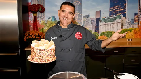 Pizza Cake is presented by Chef Buddy Valastro at the Food Network New York City Wine & Food Festival presented by Capital One – Grand Tasting featuring Culinary Demonstrations presented by Liebherr Appliances on October 16, 2022 in New York City.