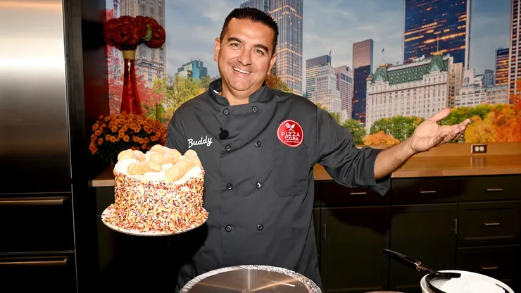 Pizza Cake is presented by Chef Buddy Valastro at the Food Network New York City Wine & Food Festival presented by Capital One - Grand Tasting featuring Culinary Demonstrations presented by Liebherr Appliances on October 16, 2022 in New York City.