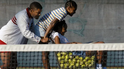Will Smith, Saniyya Sidney, and Demi Singleton in King Richard